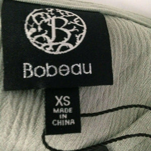 Bobeau Tunic Shirt Womens XS Sage Green Solid 3/4 Bell Sleeve