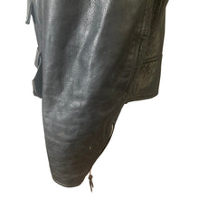 Load image into Gallery viewer, Vintage Y2K Wilsons Leather Motorcycle Biker Jacket XL Embossed Eagle Black