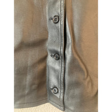 Load image into Gallery viewer, United Colors Of Benetton PVC Skirt Womens 42 Black Button Front Made In Italy