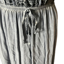 Load image into Gallery viewer, Knox Rose Womens M Blue Chambray Midi Dress Sleeveless Drawstring Handkerchief