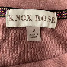 Load image into Gallery viewer, Knox Rose Sweatshirt Womens Small Stretch Mauve Pullover