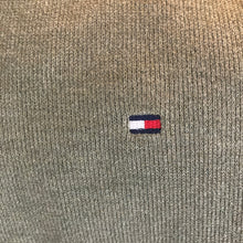 Load image into Gallery viewer, Tommy Hilfiger Sweatshirt Mens Large Olive Green Zip Neck