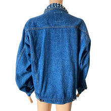 Load image into Gallery viewer, Vintage Andrew’s Blues Denim Jacket Womens M Pearl Embellished Western Jean Trucker