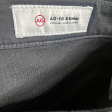 Load image into Gallery viewer, AG Adriano Goldschmied Farrah Skinny Ankle Jeans womens 28R Black High Rise Distressed