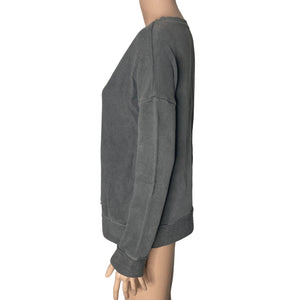 Susina Sweatshirt Womens Small Gray Pullover