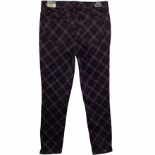 Load image into Gallery viewer, Wit &amp; Wisdom Pants Womens Size 4 Plaid High Rise Ankle Skimmer Cabernet Purple