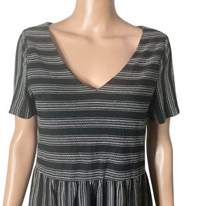 Vero Moda Dress Womens XS Nimue Striped V-neck Flounce Hem New