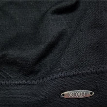 Load image into Gallery viewer, XOXO Sport Bra Womens Large Black Stretch Pullover Mesh Back Round Neck Active