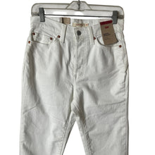 Load image into Gallery viewer, Levi's Wedgie Straight Leg Jeans Womens 29x28 White Button Fly
