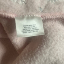 Load image into Gallery viewer, Basic Edition Fleece Cardigan Sweater Jacket Womens Small Embroidered Pink Silver