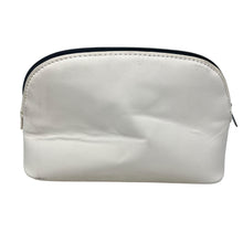 Load image into Gallery viewer, Dolce &amp; Gabbana Dolce White Leather Cosmetic Makeup Pouch Zip Case Italy