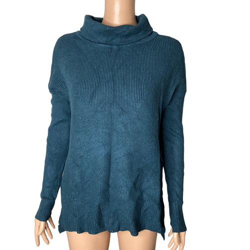 Devotion by Cyrus Sweater Turtleneck Womens Small Teal