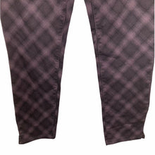 Load image into Gallery viewer, Wit &amp; Wisdom Pants Womens Size 4 Plaid High Rise Ankle Skimmer Cabernet Purple