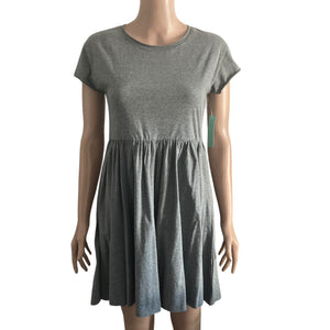 Abound Dress Womens XS Babydoll Aline Gray Stretch