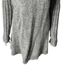 Load image into Gallery viewer, Ruby Moon Draped Sweater Womens XL Wool Blend Chunky Knit Gray Open Front