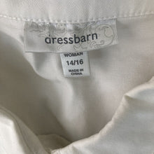 Load image into Gallery viewer, Dressbarn Jacket Women&#39;s Size 14 White Lightweight Casual Button Front