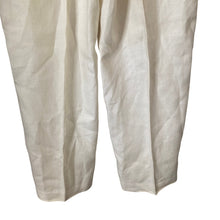 Load image into Gallery viewer, Lauren Ralph Lauren Linen Pants Womens 16 Ivory Straight Leg Dress Trousers