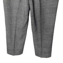 Load image into Gallery viewer, Talbots Pants Womens Size 10 Black Wool Blend Black White Plaid