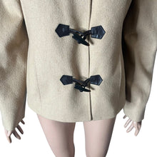 Load image into Gallery viewer, Talbots Camel Toggle Jacket Coat Tan Beige Women’s 10 Made in Italy