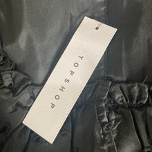 Load image into Gallery viewer, Topshop Eyelet Blouse Womens Size 4 Black Button Front