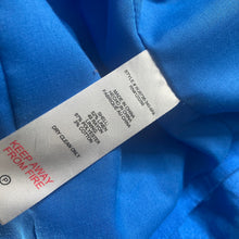Load image into Gallery viewer, Jason Wu Cropped Linen Blend Blazer Jacket Blue One Button Women's Large L