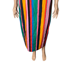Load image into Gallery viewer, Who What Wear Maxi Dress Womens XXL Striped Multi Colored One Shoulder New