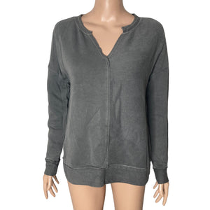 Susina Sweatshirt Womens Small Gray Pullover