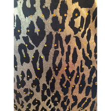 Load image into Gallery viewer, Dreamgirl Leopard Print Bodycon Dress Womens XL Gold Metallic Glitter Clubwear