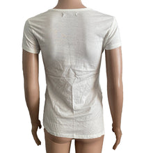 Load image into Gallery viewer, 7 For All Mankind Pocket Tshirt Girls Medium White Hi Lo Short Sleeve New