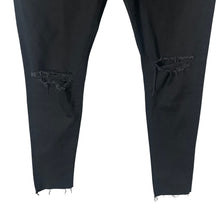 Load image into Gallery viewer, AG Adriano Goldschmied Farrah Skinny Ankle Jeans womens 28R Black High Rise Distressed