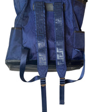 Load image into Gallery viewer, Versace Parfums Mens back Pack Blue Nylon Leather New COA