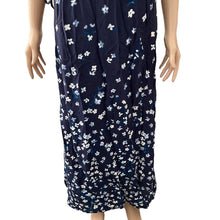 Load image into Gallery viewer, Lovestitch Maxi Dress Floral Womens Large Navy White Strappy Sleeve New