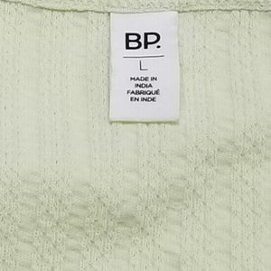 BP Crop Top Womens Large Lime Green Knit Ribbed