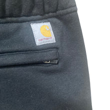 Load image into Gallery viewer, Carhartt Sweat Shorts Mens XL Black Relaxed Fit Fleece Drawstring Zip Pocket