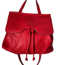 Load image into Gallery viewer, Nanette Lapore Arabelle Convertible Crossbody Backpack Red