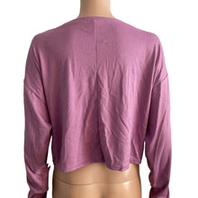 Load image into Gallery viewer, ABOUND Crop Top Womens XS Purple Rib Knit Stretch