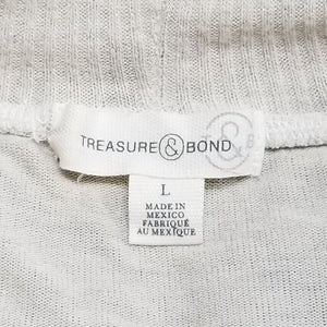 Treasure & Bond Sweater Womens Large Oatmeal Off White Gray Pullover