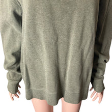 Load image into Gallery viewer, Tommy Hilfiger Sweatshirt Mens Large Olive Green Zip Neck