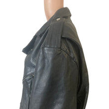 Load image into Gallery viewer, Vintage Y2K Wilsons Leather Motorcycle Biker Jacket XL Embossed Eagle Black