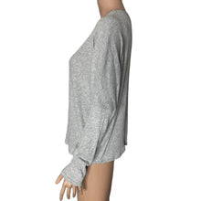 Load image into Gallery viewer, SOCIALITE Sweater Womens Medium Ribbed Gray Stretch Lightweight New