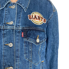 Load image into Gallery viewer, levis trucker denim jacket mens XL MLB San Francisco Giants Baseball