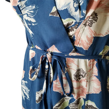 Load image into Gallery viewer, French Connection Dress Womens 8 Verona Drape Midi Floral Blue New