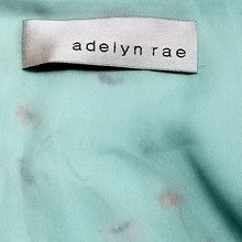 Load image into Gallery viewer, Adelyn Rae Blouse Womens Small Floral Aqua Green Bell Sleeve