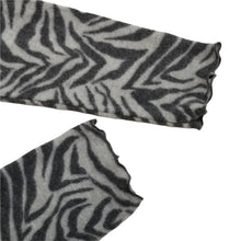 Load image into Gallery viewer, La La Land Creative Co Womens S Zebra Print Cropped Hoodie New Nordstrom