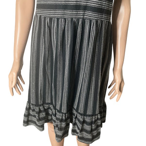 Vero Moda Dress Womens XS Nimue Striped V-neck Flounce Hem New