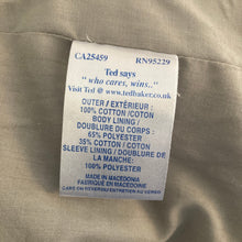 Load image into Gallery viewer, Ted Baker London Size 3 US 8 Brown Pinstripe Double Breasted Cotton Blazer Jacket