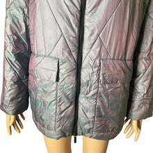 Load image into Gallery viewer, Armani Exchange Puffer Jacket Coat Womens XS Purple Full Zip