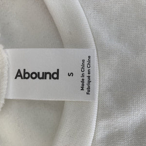 Abound Crop Sweatshirt White Womens Size Small Soft Fleece Inner Stretch New