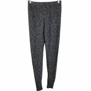 Abound Pants Marled Knit Jogger Womens Large Black White