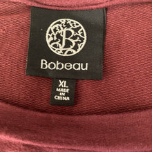 Load image into Gallery viewer, Bobeau Shirt Womens Size L Burgundy Red Button Accent Lightweight Knit